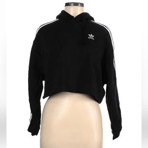Adidas Cropped Hoodie Sweatshirt